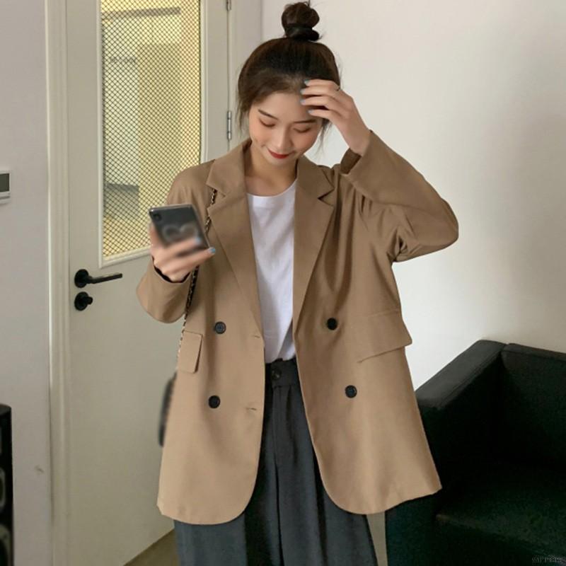 Áo Khoác Blazer Dài Tay Dáng Rộng Xinh Xắn Dành Cho Nữ | BigBuy360 - bigbuy360.vn