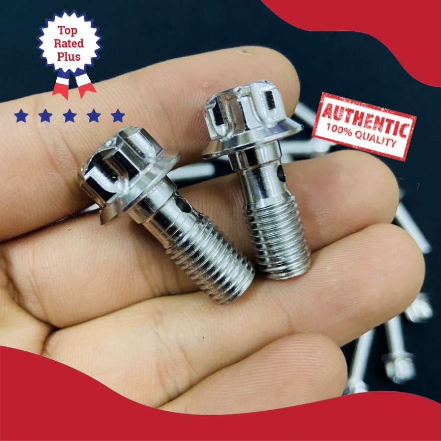 [HCM XẢ KHO MÙA DỊCH] ỐC INOX SALAYA 10LY4 PHÂN BẮT CHÂN PHUỘC, 10LY25 PHÂN BẮT HEO DẦU XE YAMAHA