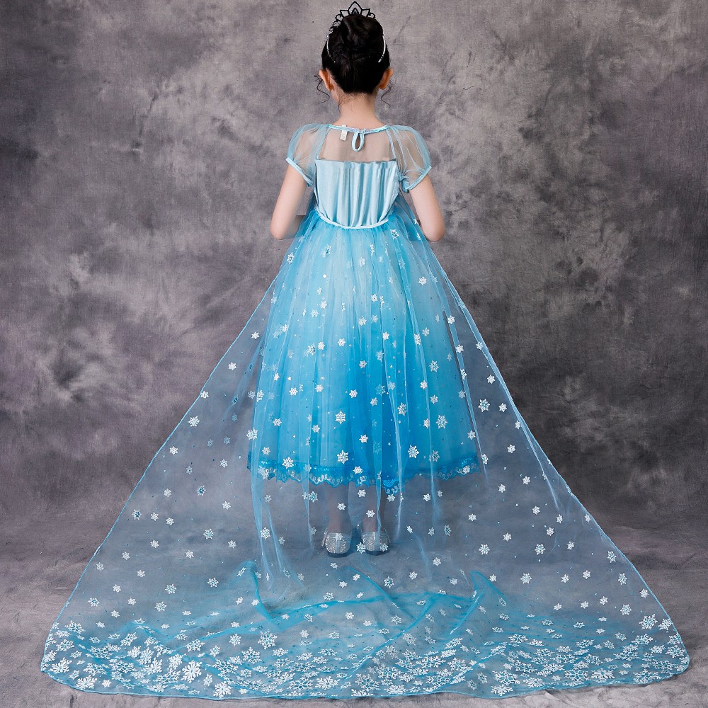 Đầm Hóa Trang Nữ Hoàng Elsa Trong Phim Frozen Cho Bé Gái