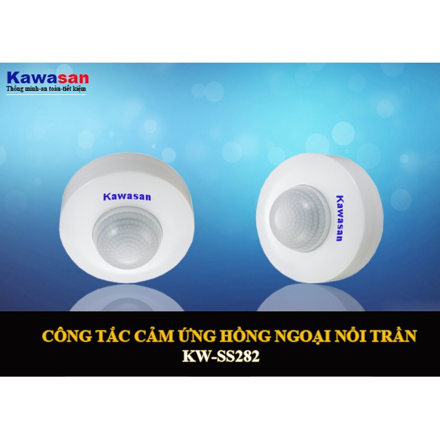 Công tắc hồng ngoại nổi trần Kawasan 3 mắt cảm ứng kawa SS282 - KW-SS282