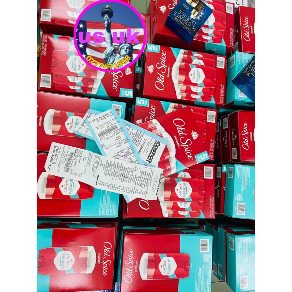 LĂN NÁCH OLD SPICE HỘP 5 HŨ HÀNG NHẬP MỸ BAO CHECK BAO ĐỔI TRẢ