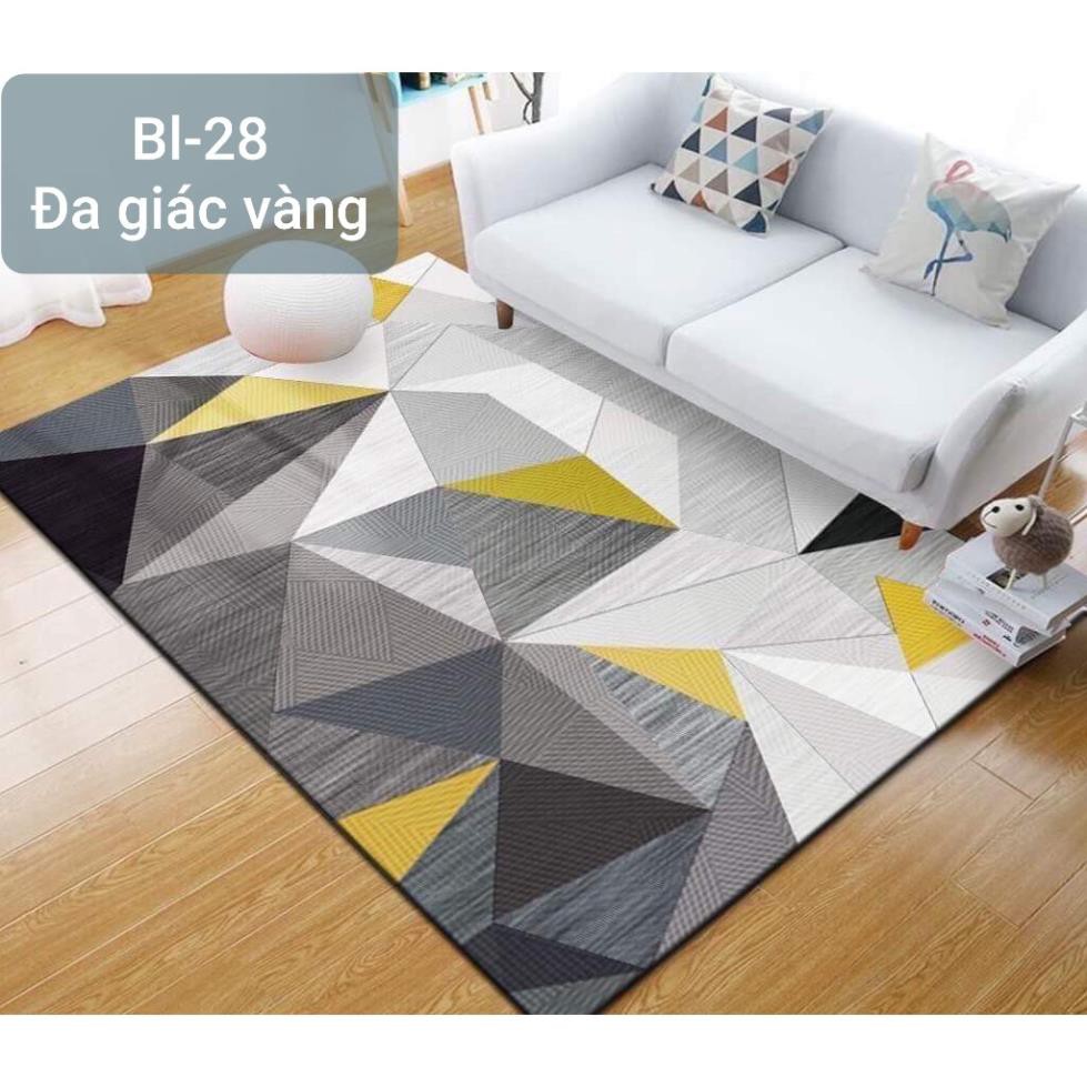 Thảm trải sàn Sofa trang trí phòng khách Bali in 3D Nhung nỉ lì cao cấp BL02-Kẻ Giả Gỗ