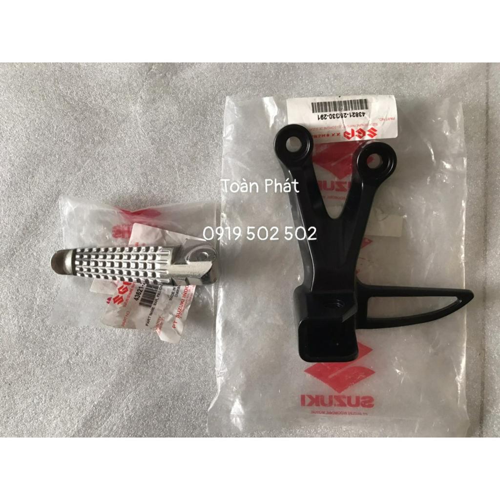 FULL BỘ PÁT GÁC CHÂN SAU - CỤC NHÔM GÁC CHÂN SAU BÊN TRÁI - SATRIA /RAIDER FI - CHÍNH HÃNG SUZUKI INDONESIA