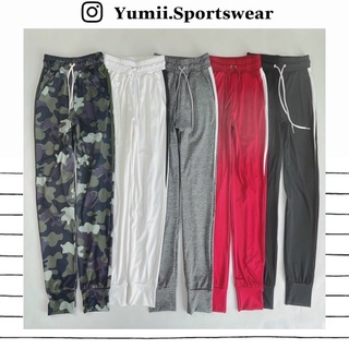[ Yumii ]Quần Dài Thể Thao Tập Gym Yoga Nữ - Quần Dài Jogger Trơn Phối Sọc Viền 2 Bên, Có Túi, Vải Đẹp