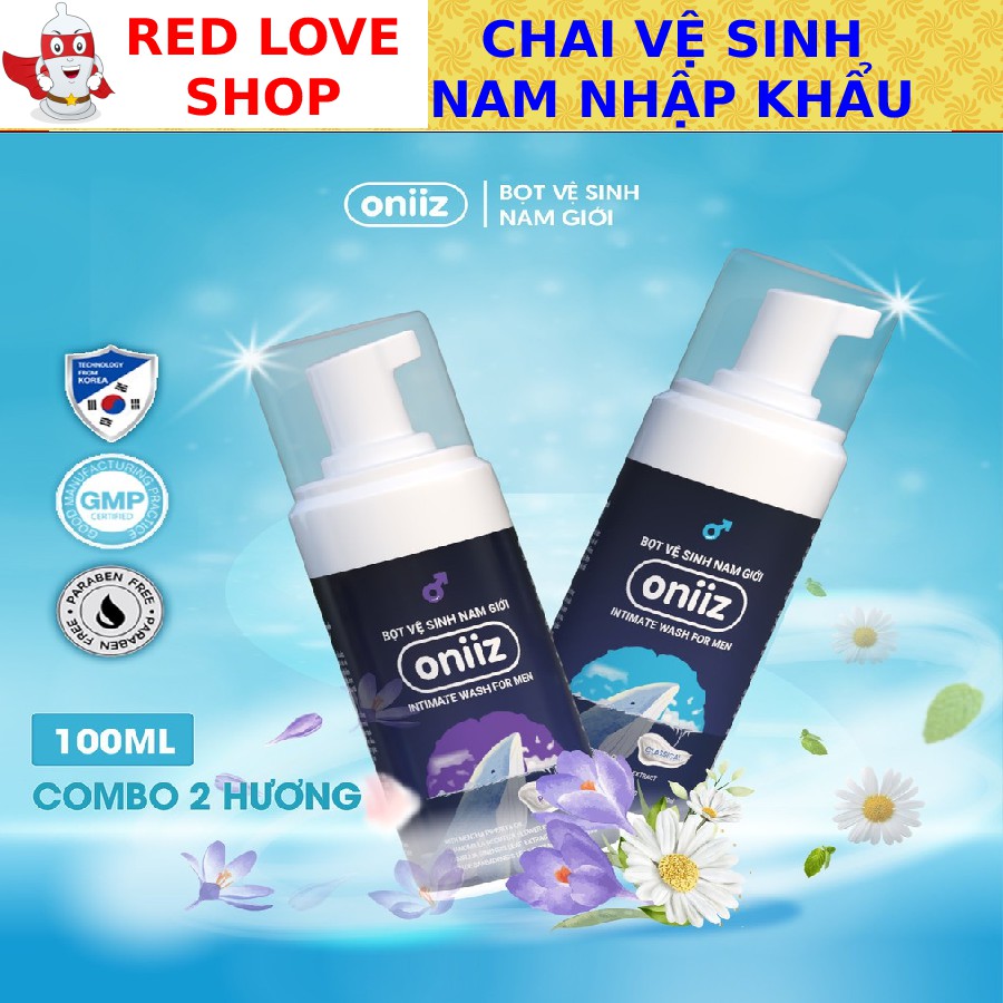 ✅ Dung dịch vệ sinh nam giới Oniiz - Combo 2 Hương - Công nghệ Hàn Quốc #vesinhnam