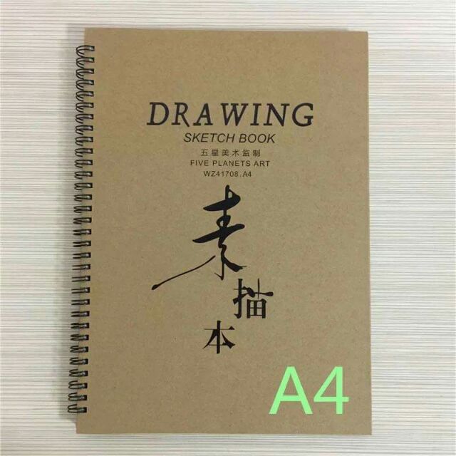 Sổ vẽ sketchbook a4, sổ vẽ màu nước 30 tờ loại đẹp (19*26cm)