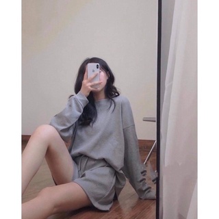 Set bộ nỉ basic set bộ nỉ 3 màu xám đen be
