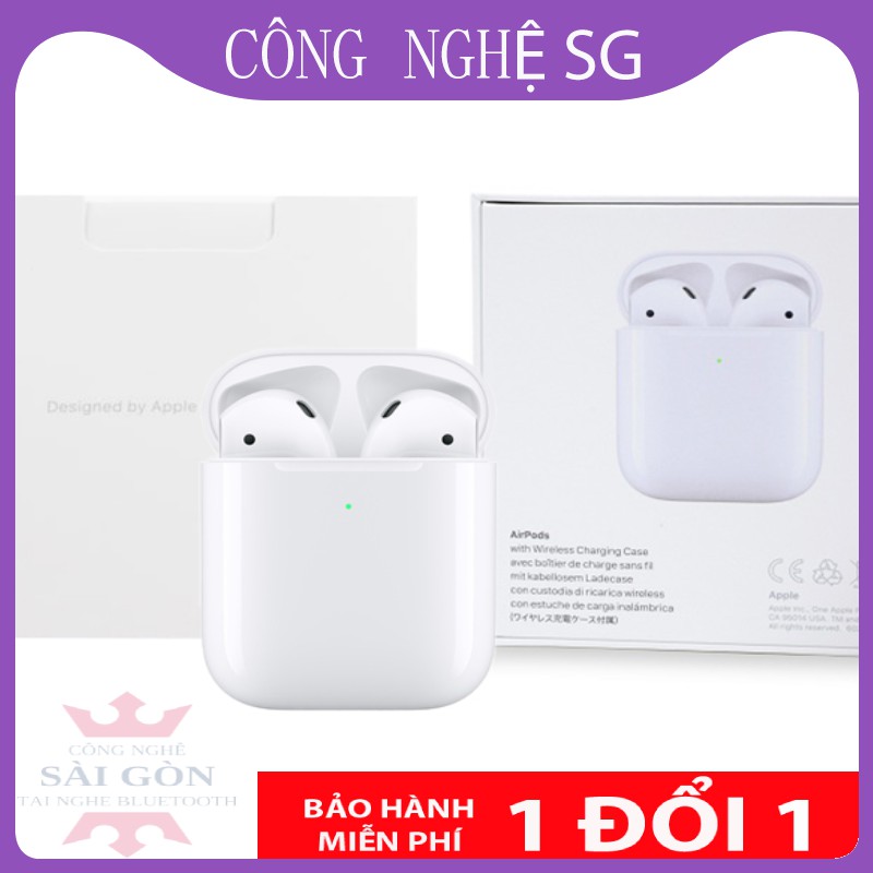 Tai nghe Bluetooth không dây Airpods 2 nguyên seal fullbox bảo hành 6 tháng 1 đổi 1 | BigBuy360 - bigbuy360.vn