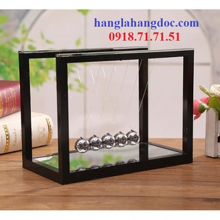 Con lắc Newton trang trí, đế kính NK3 (20x11x15.2cm) cỡ đại