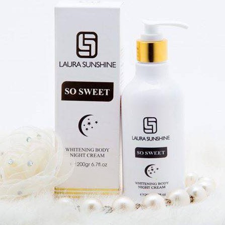 Kem dưỡng toàn thân ban đêm Nhật Kim Anh - So Sweet whitening body night cream Laura Sunshine