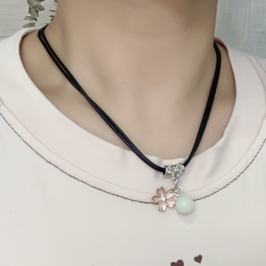 Set 2 vòng cổ RINHOO FRIENDSHIP mặt dạ quang tùy chọn thời trang Hàn Quốc cho nam và nữ