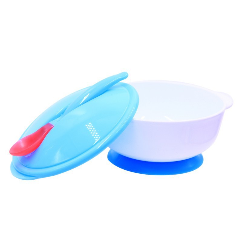 Baby Feeding Plate Sucker Bowl Toddler Baby Kids Child Feeding Lid Training Bowl