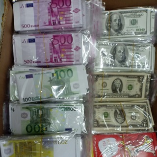 1000 bao lì xì mẫu tiền đô euro