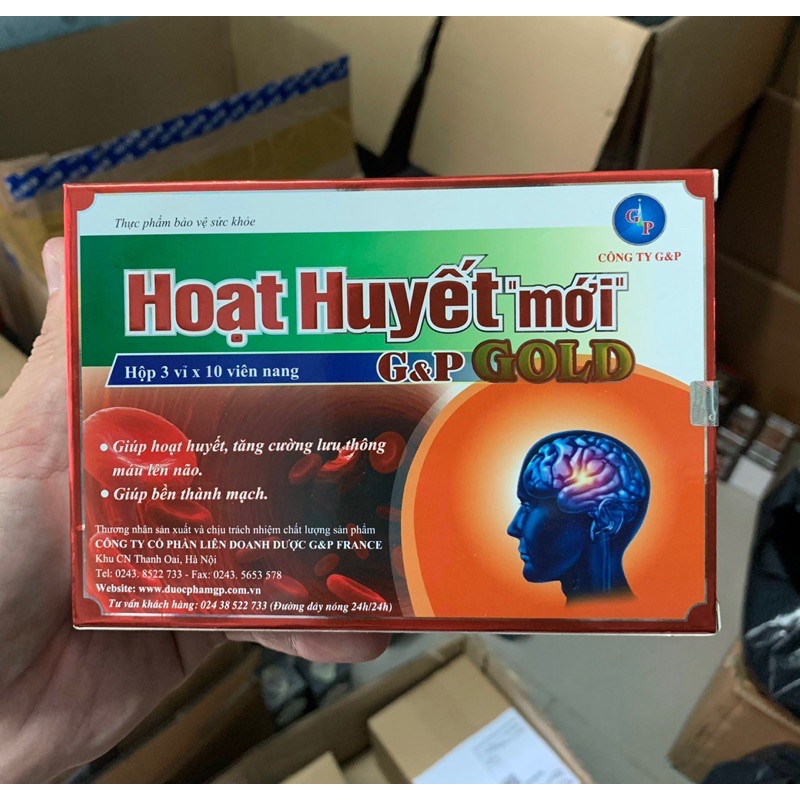 HOẠT HUYẾT G&amp;P gold lưu thông máu não, rối loạn tiền đình GP