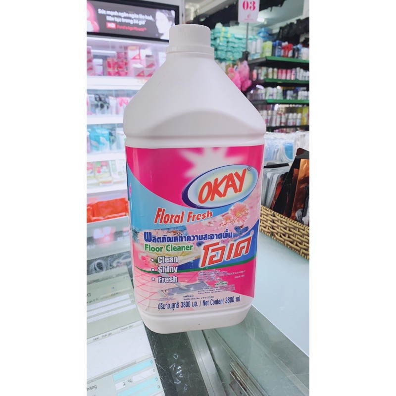 Nước lau sàn Okay hương hoa 3800ml