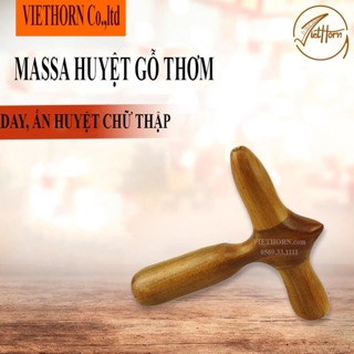 DỤNG CỤ MASSA GỖ THƠM CHỮ THẬP DAY,ẤN HUYỆT