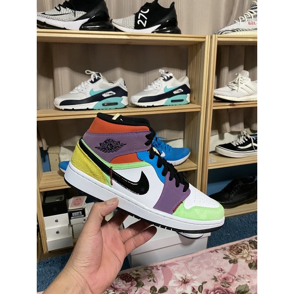 Giày Nam Nữ NIKE jordan 1 multicolr - Hàng chính hãng