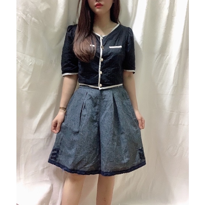 Quần culottes dáng lửng