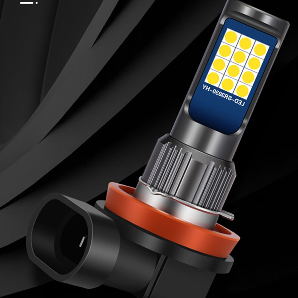 Đèn led sương mù hai màu JARRED H3 H27/881 9005/9006 3030 H7 thay thế tiện dụng