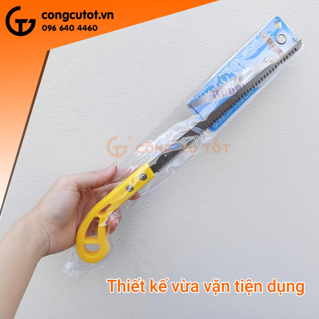 Cưa gỗ cầm tay 225mm cán nhựa Buddy BC0027