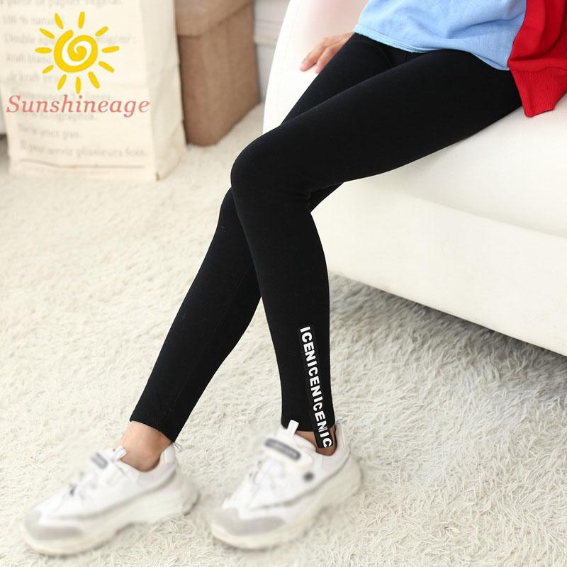 Quần legging lưng cao hoạ tiết chữ thời trang mùa thu cho phái nữ