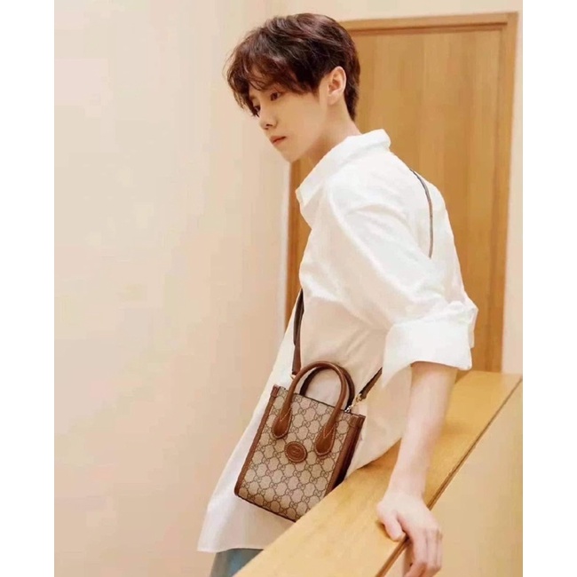 TÚI GUCCI NAM NƯ UNISEX CẦM TAY KÈM DÂY ĐEO CHÉO CHO MÙA DU LỊCH SMANO BAGS FULLBOX NAM CHÂM