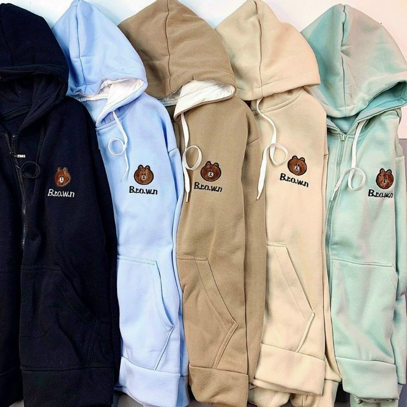 Áo khoác gấu Brown unisex cute