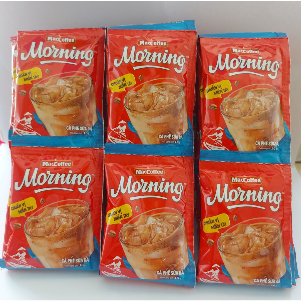 Cà phê sữa đá Morning (Dây 10 gói x 16g).