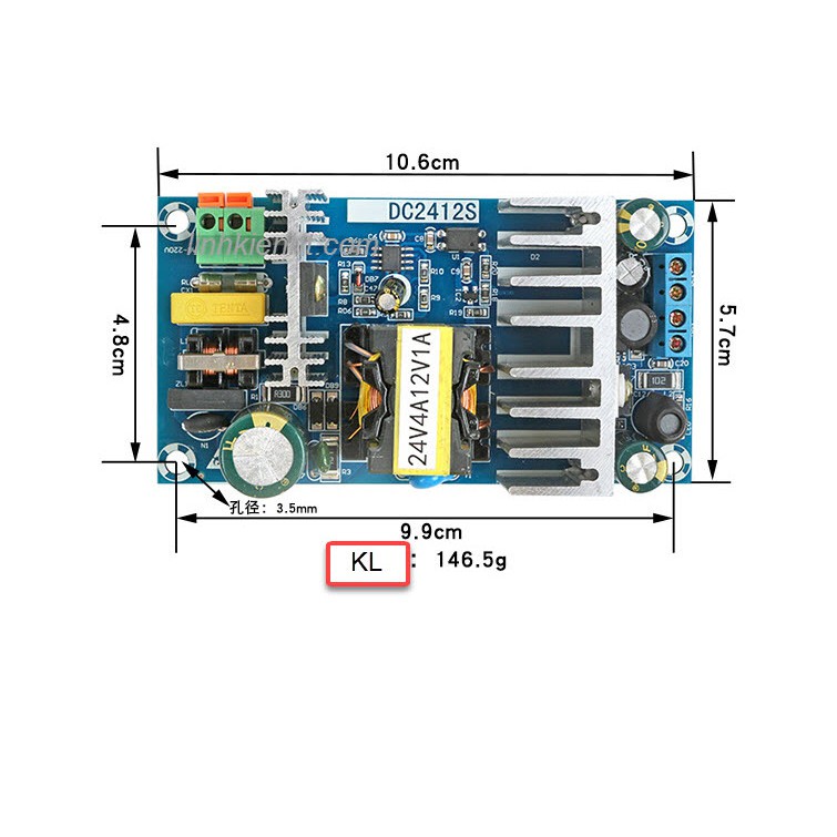 Nguồn độ đèn LED par, LED sân khấu, LED beam nguồn mạch công suất audio đầu ra 24V 4A  và 12V 1A