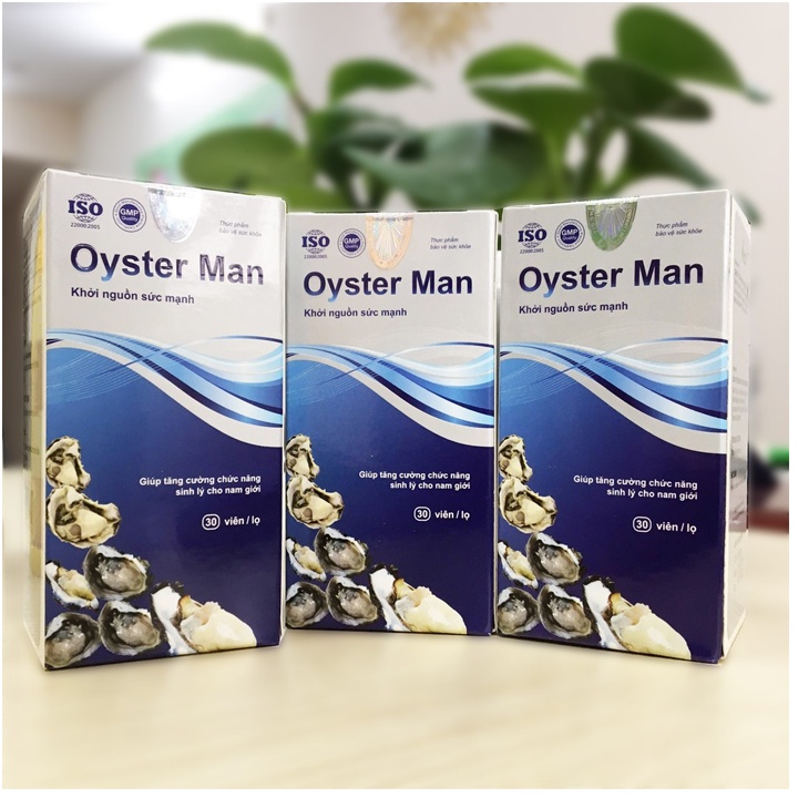 Viên Uống Oyster Man (Hũ 30 Viên) Giúp Tăng Cường Sinh Lý Nam Hiệu Quả & Chống Xuất Tinh Sớm. [Chính Hãng 100%]