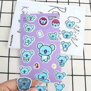 Stickers hình nổi đẹp mắt BT21