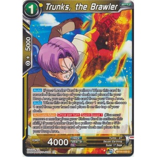 Thẻ bài Dragonball - TCG - Trunks, the Brawler / BT14-103'