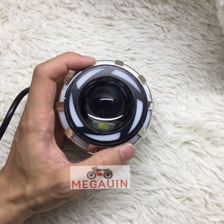 Đèn pha led bi cầu mắt quỷ 7 màu (pha mắt cú)