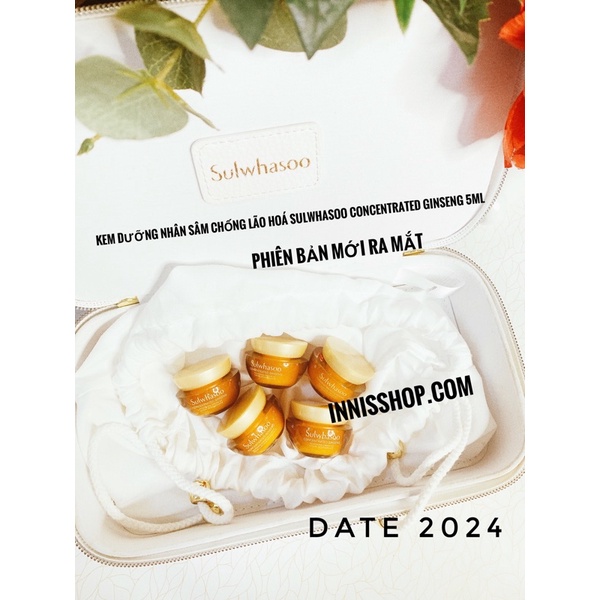 Kem dưỡng sâm Sulwhasoo Concentrated Ginseng Renewing Cream Ex 5ml [ DATE 2024- PHIÊN BẢN MỚI]