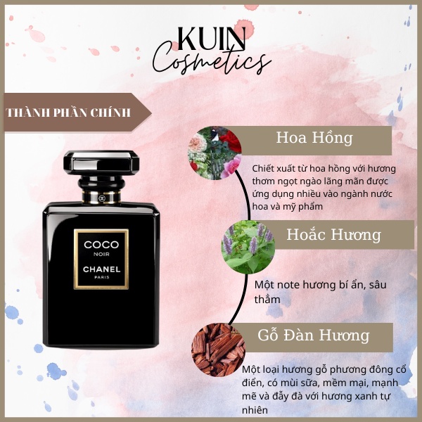 Nước hoa nữ Coco 100ml- Mùi hương ngọt dịu nữ tính lưu hương lâu- Xịt là mê
