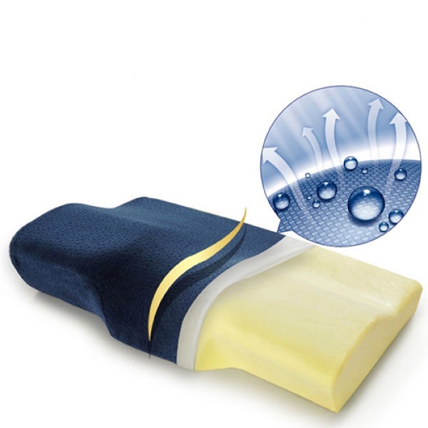 Gối Cao Su Non Nhật Bản GOKUMIN GK-S105, Gối Ngủ Cao Su Non Cao Cấp, Ngủ Sâu Ngon Giấc, Hỗ Trợ Các Bệnh Cổ Vai Gáy