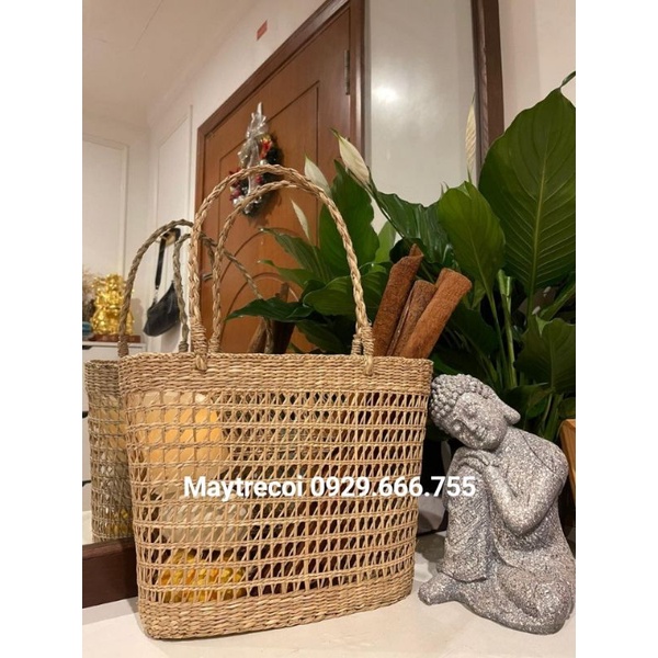 Xưởng sỉ các loại Túi cói đan mắt cáo