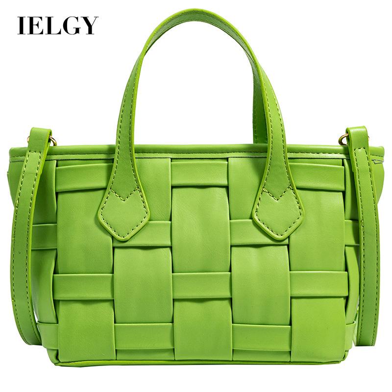 Túi xách tay IELGY đeo vai đan sợi thời trang cho nữ
