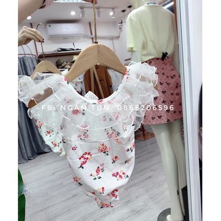 Xả Bikini ren bèo bé gái