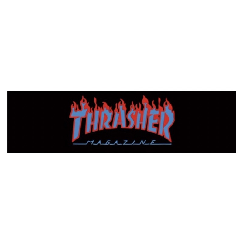 Mặt Nhám Ván Trượt Skateboard THRASHER FLAME RED BLUE GRIPTAPE