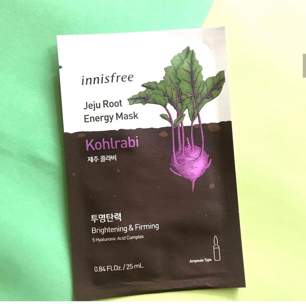 Mặt Nạ Giấy Làm Sáng Da Innisfree Jeju Root Energy Mask 25ml