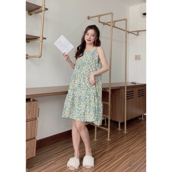 Đầm 2 dây mặc nhà mát | BigBuy360 - bigbuy360.vn