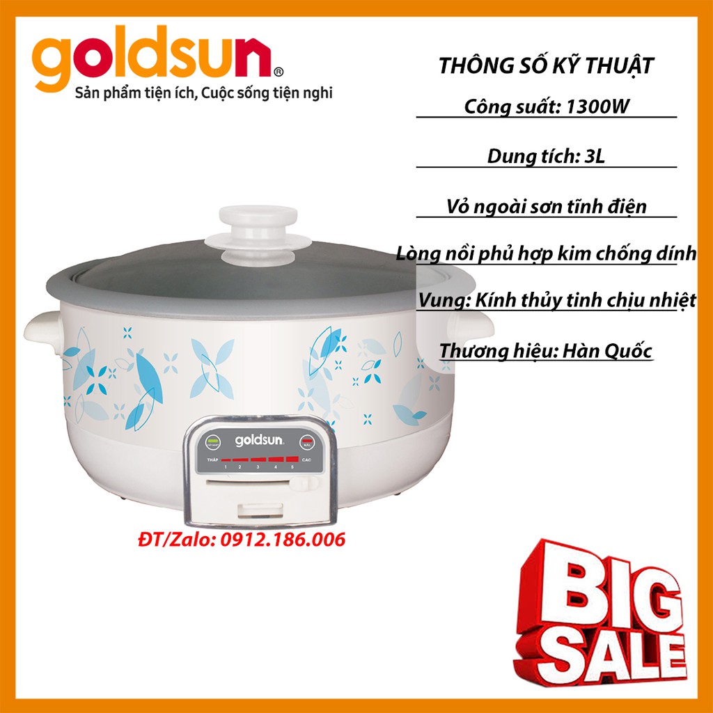 Nồi Lẩu Điện Goldsun CF1201MT hàng chính hãng
