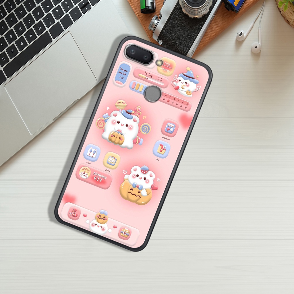 ỐP LƯNG XIAOMI REDMI 5A - REDMI 6 - REDMI 6A, IN HÌNH GẤU NÂU CHOCOLATE ĐÁNG YÊU.