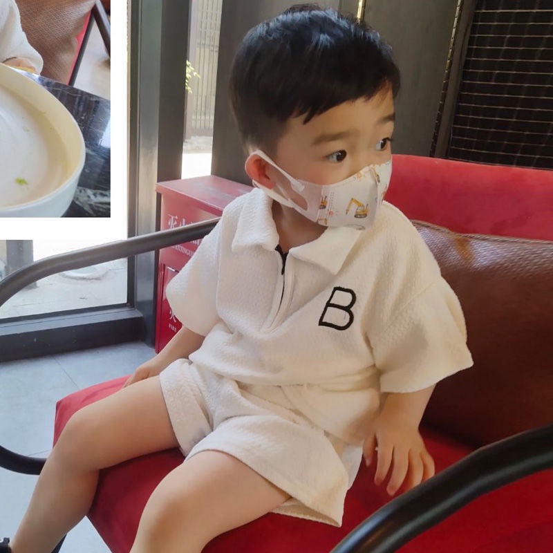 [Bán Chạy] Set Áo Thun polo Tay Ngắn Và Quần Ngắn Thời Trang Đẹp Trai Phong Cách Đường Phố Cá Tính Cho Bé Trai