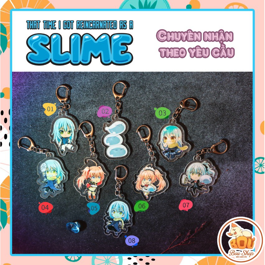 Móc khóa mica acrylic chuyển sinh thành slime - tensei shitara slime datta ken Keychain theo yêu cầu