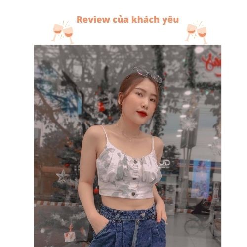 [Mã WABRGU giảm 50k đơn từ 0đ] Áo croptop nữ in lá GUMAC màu xanh, đủ size phong cách năng động, trẻ trung AA12152 | BigBuy360 - bigbuy360.vn