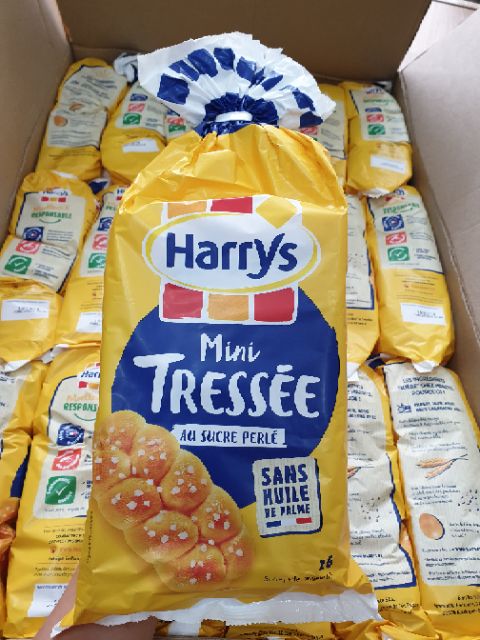 [DATE MỚI NHẤT] Bánh mì hoa cúc Harrys 210gr PHÁP - Bánh ngọt Harrys Brioche Tressée