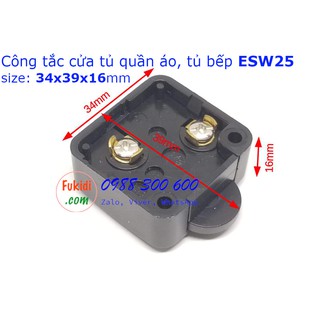 Công tắc đèn tủ áo, tủ bếp - tự động bật đèn khi mở cửa và tắc đèn khi đóng cửa - ESW25