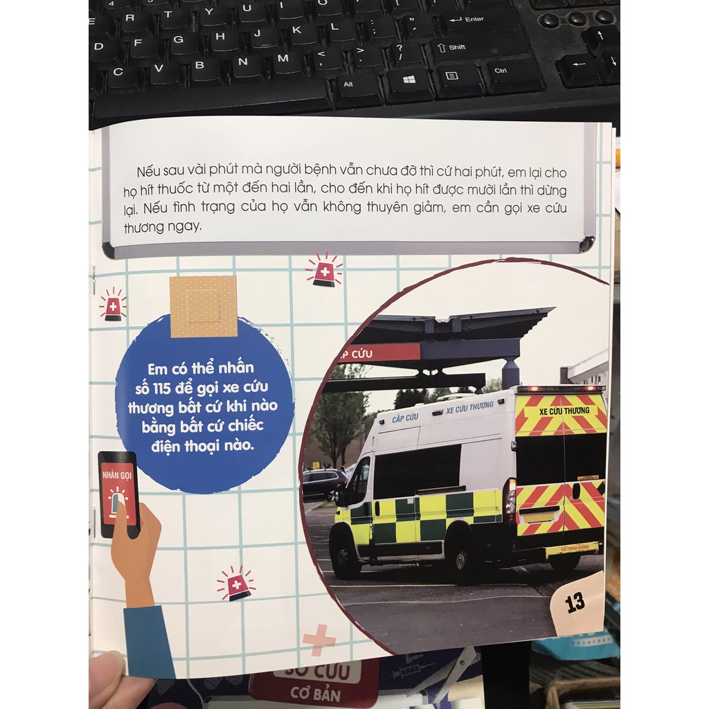 Sách - Các kĩ năng sơ cứu cơ bản : Hen suyễn và dị ứng